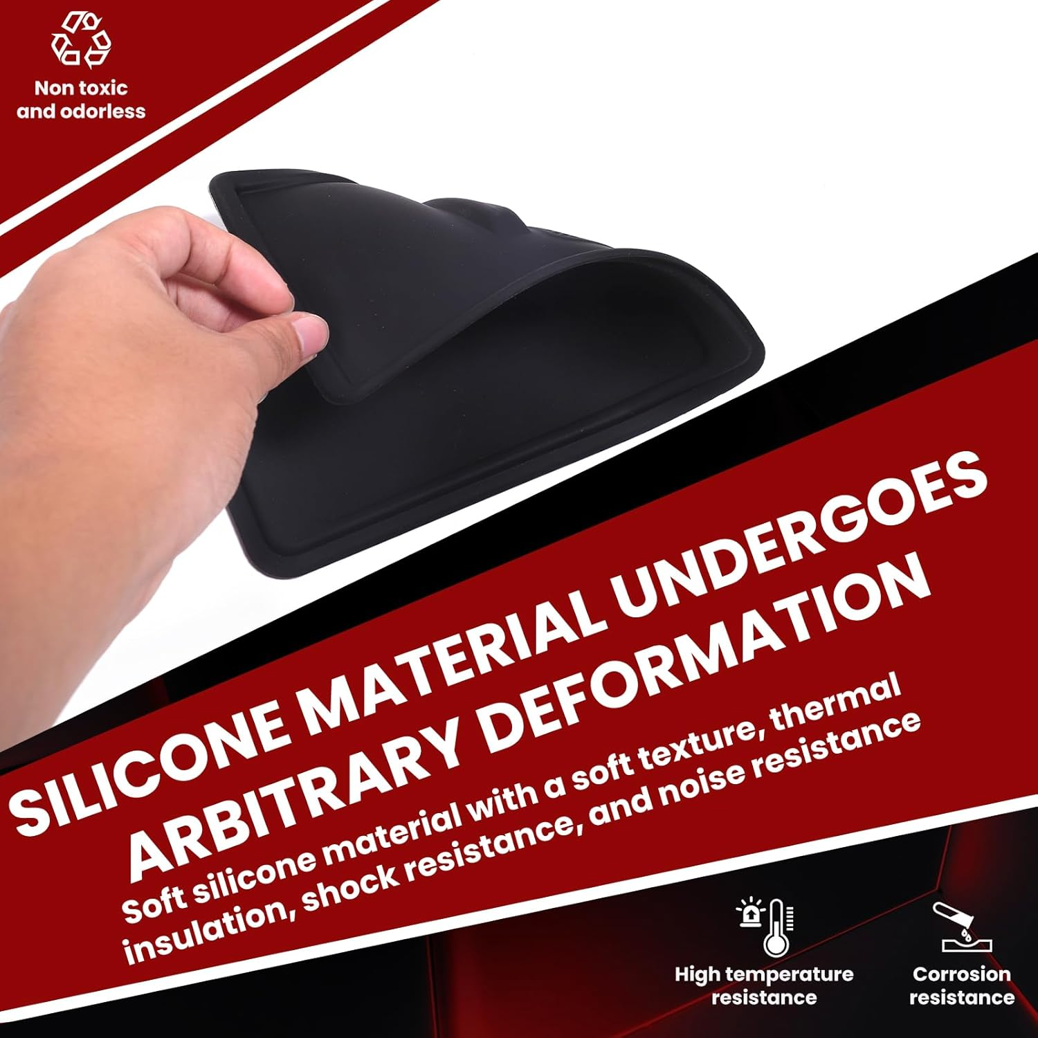 Yinaniutos Center Console Wireless Charging Mat Compatible with Toyota Land Cruiser 250 Prado 2024 2025, Center Contral Silicone anti Slip Pad, RHD (NOT for 1958/LC250 Model) image number 5