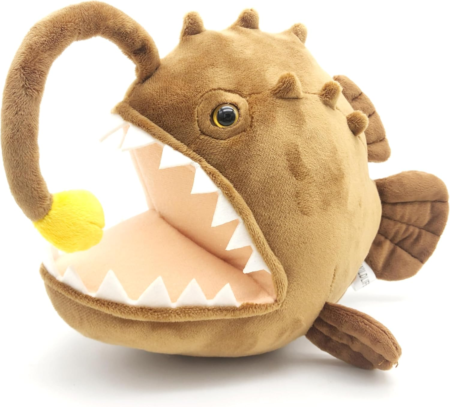 JIANEEXSQ Realistic Anglerfish Stuffed Animal Doll, Simulation Anglerfish Plush Toy, Deep Sea Ocean Animal Plush, Children'S Birthday Gift, Collection Decoration image number 4