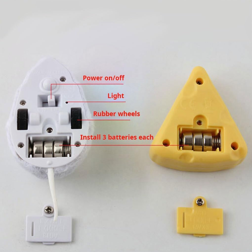 For Cat Remote Controlled Mouse Toy for Active Play Providing Good Companion for Cats ABS Pet Supplies Novelty Toy Toys, Grey White - Lilac Colour image number 2