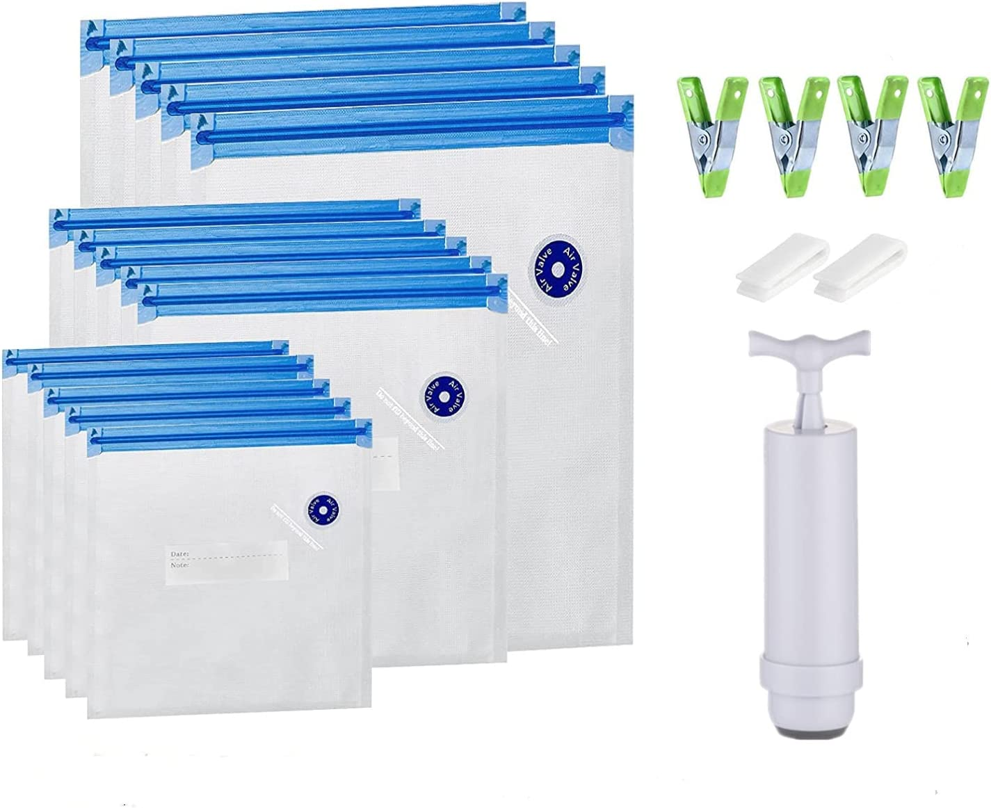 Reusable Sous Vide Bags Vacuum Storage Sealed Bags Bpa-Free for Food Storage, Sous Vide Cooking,Filament Storage 3 Sizes 15 Bags image number 2