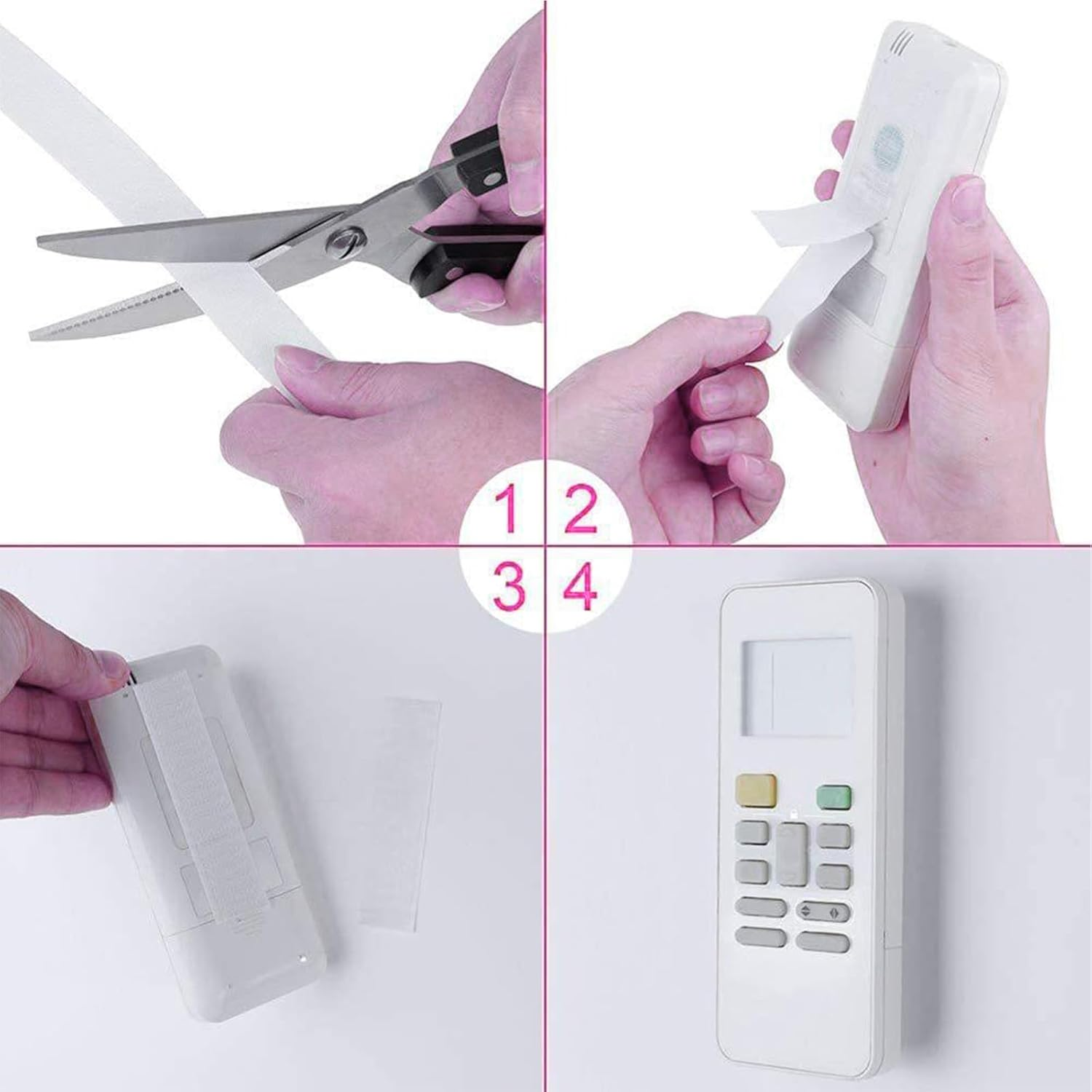 16 Pack Velcro Tape, Adhesive Tape, Velcro Dots, Heavy Duty Double Sided Sticky Strips, Organize Smarter, Not Harder! (2.5Cm X 10Cm) image number 4