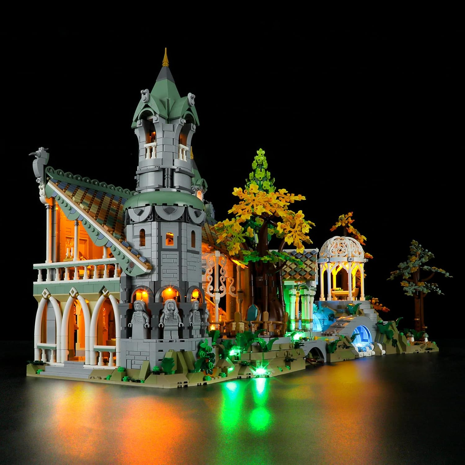 BRIKSMAX Led Lighting Kit for -10316 the Lord of the Rings: Rivendell - Compatible with  Icons Building Blocks Model- Not Include  Set image number 5