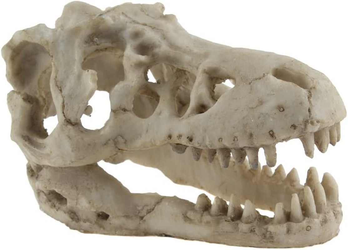 Emours Reptile Hideout Skull Vivarium Aquarium Fish Tank Ornament Cave Decoration image number 2