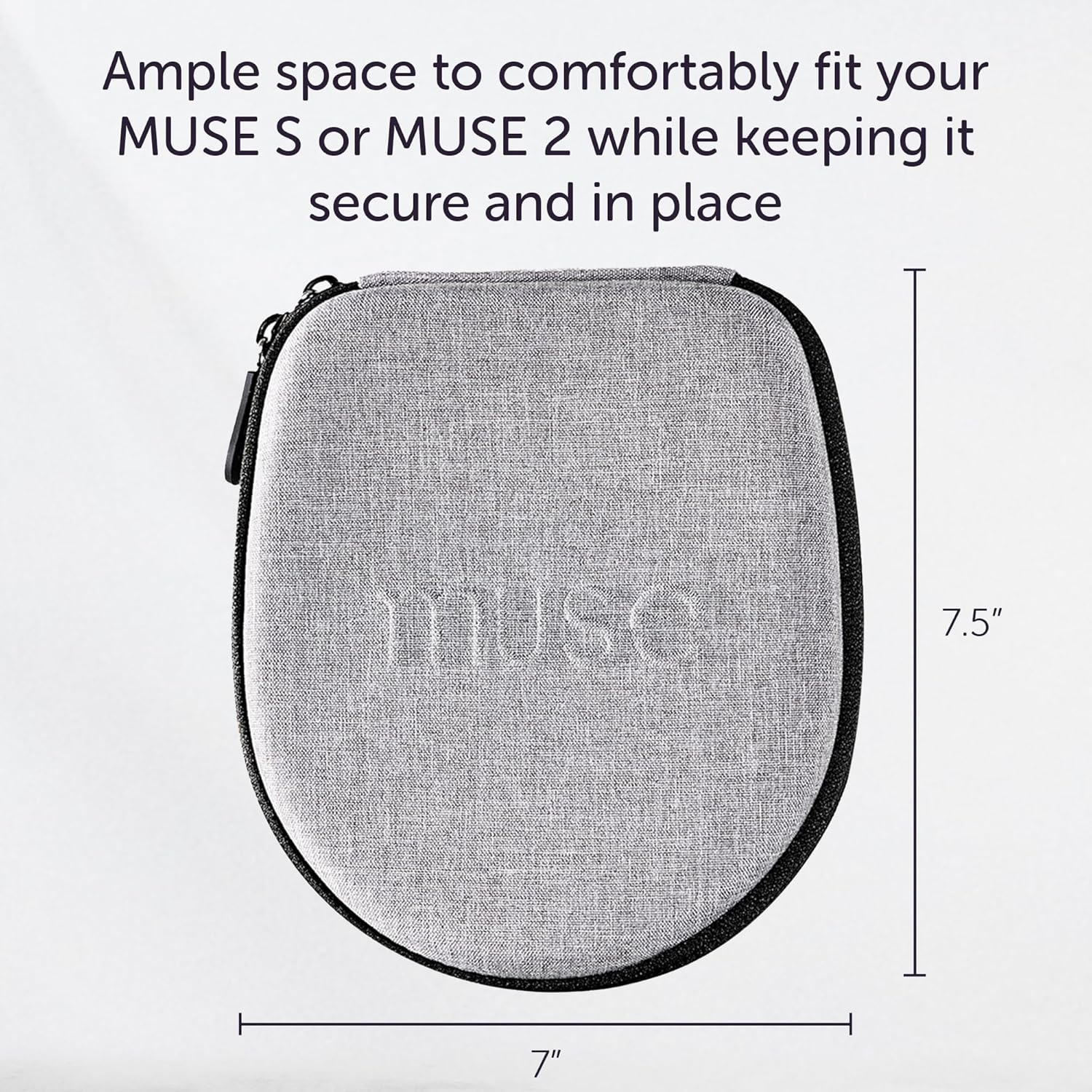 MUSE 2 Case | the Brain Sensing Headband Official Storage and Travel Carrying Case | Also Compatible with Original Headband | Storage Case for Biofeedback Devices and Neurofeedback Devices image number 4