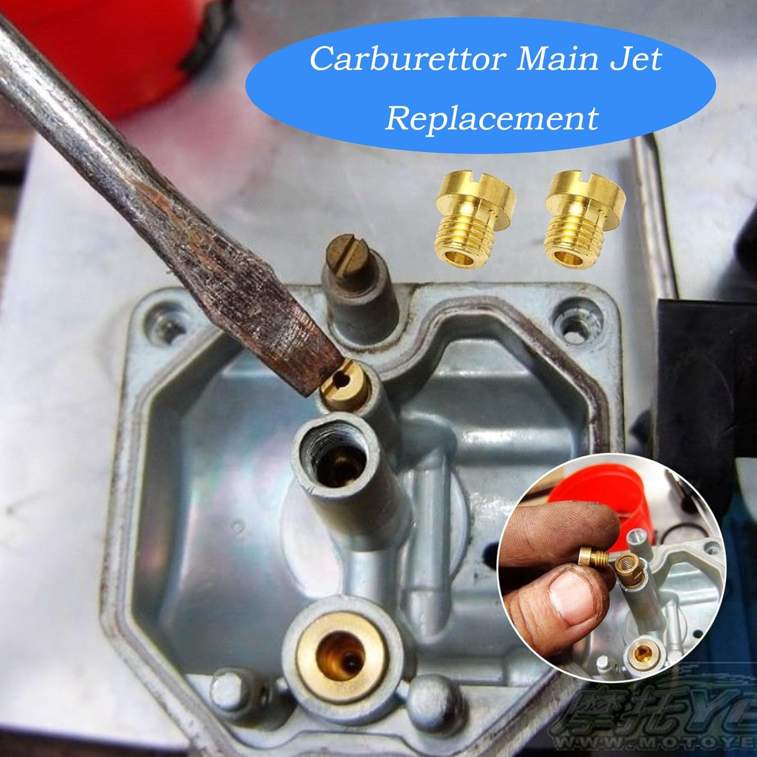 Dellorto Main Jet Replacement, 15 Pcs Carburetor Main Jets, M6 Main Jets Kit(75‑110) for Dellorto Carburetor PHBG PHBH PHBL FRD PHF VHB VHSH Injector Nozzle, Make You Feel from Motor Vehicles image number 2