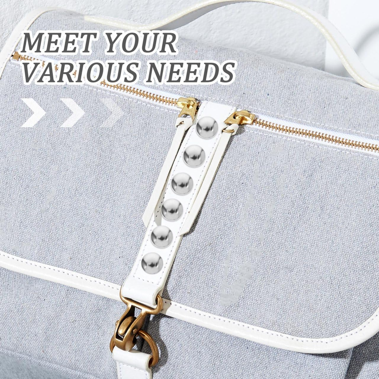 Homoyoyo 100Pcs Silver round Dome Studs Claw Rivets for DIY Craft Dressmaking Suitcase Accessories Easy Installation No Tools Required for Clothing Bags Shoes image number 1