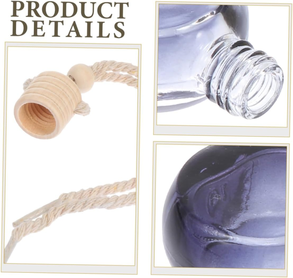 8Pcs Hanging Aroma Bottle Car Diffuser Reusable Essential Oil Perfume Container Compact Car Fresheners Decor image number 1