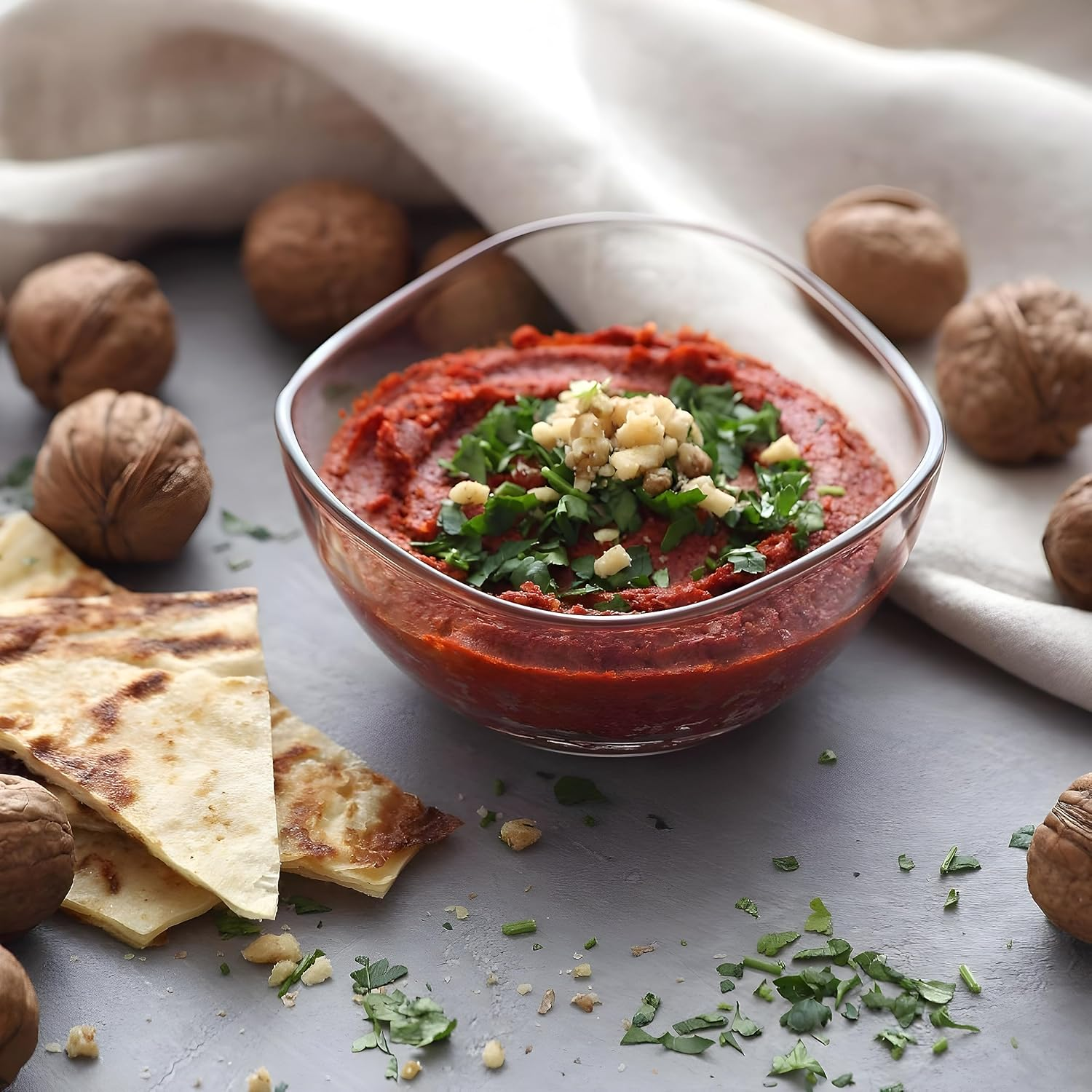 EISIA Set of 6 310 Ml Glass Serving Bowls, Dessert Bowls, Salad Bowls Made of Glass image number 5