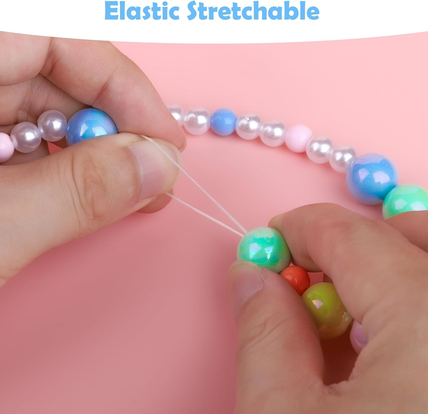 Niceup Kids Jewelry for Little Girls, Mermaid Unicorn Koala Kids Play Beaded Stretch Necklaces and Bracelets, Jewelry Gifts for Girl Toddler Princess Dress up Birthday Party Favors Party Bag Filler image number 1