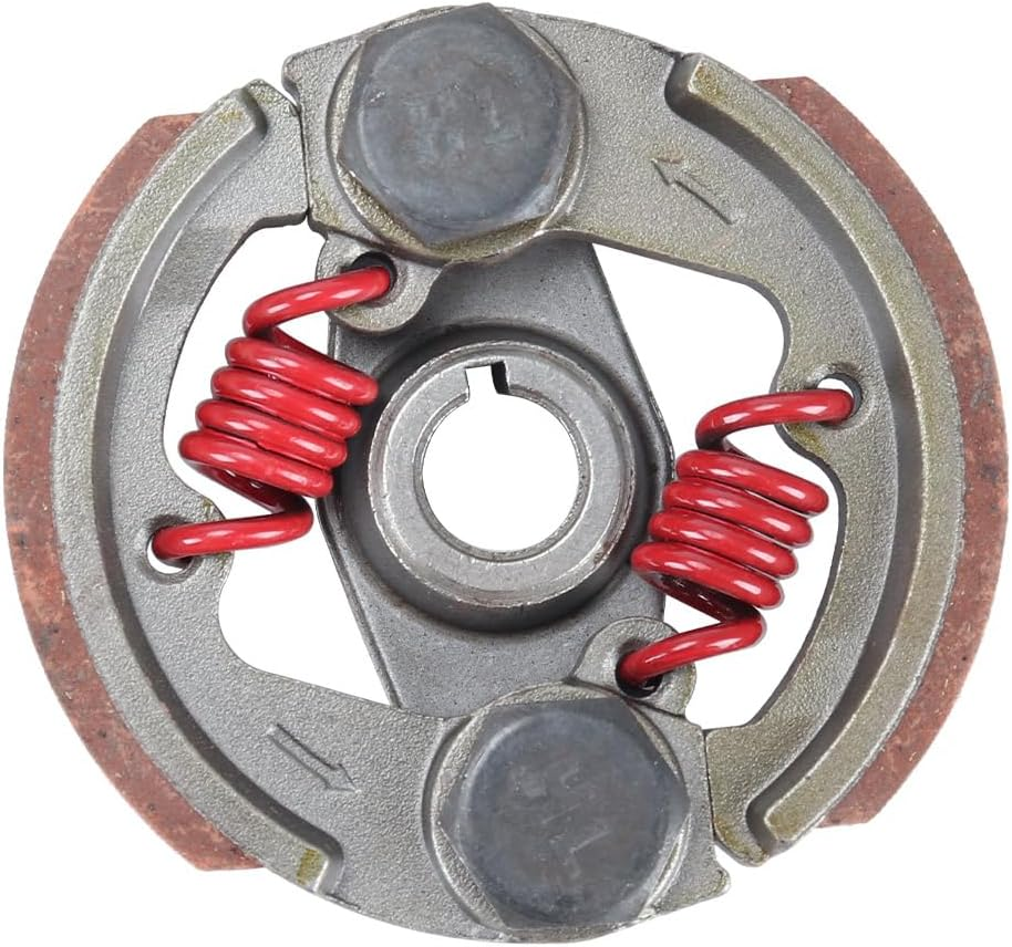 Heavy Duty Clutch Pad & Extra 2 Springs 43Cc 47Cc 49Cc 50Cc 2-Stroke Engine Racing Clutch Pads for Mini Moto Pocket Rocket Kid Bike ATV SYX Moto Red image number 3