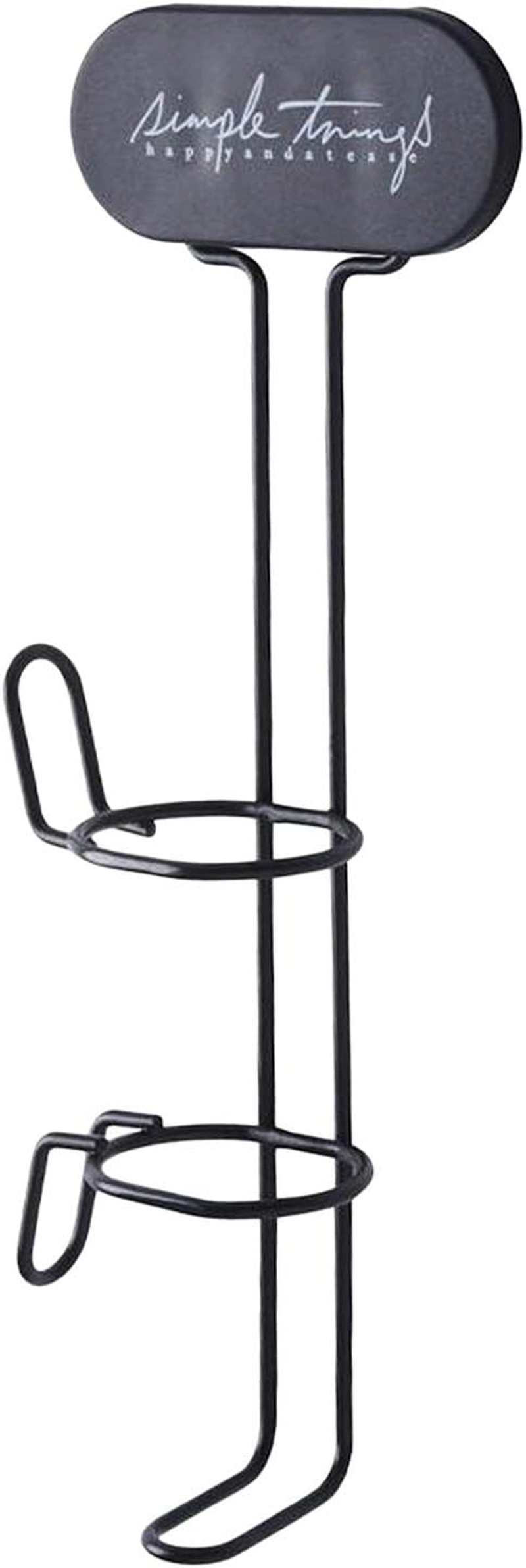 Harayaa Hair Curling Iron Holder Wall Mounted Self Adhesive, Hair Straighteners Rack Bathroom Curling Wands Flat Irons Organizer - Black