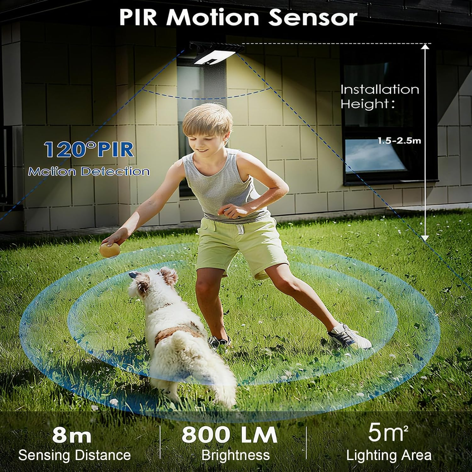 Clip on Solar Lights Outdoor with Motion Sensor, Solar Fence Lights outside Waterproof with 70 Leds, Three-Setting Lighting Modes, 3 Color Temperature, Solar Light for Fence Garage Camping (1 Pack) image number 4