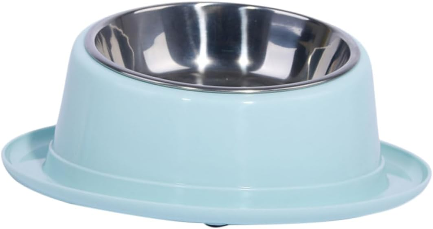 SUPVOX Unique Design Pet Bowl anti Ant Cat Feeder Stainless Steel Non-Slip Grey Pet Food Bowl Pet Feeding Bowl