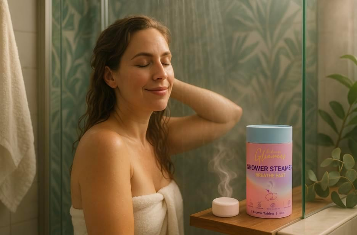 Ordinary Glimmers Shower Steamers; Lavendar, Citrus, Eucalyptus and Mint; Sampler image number 6