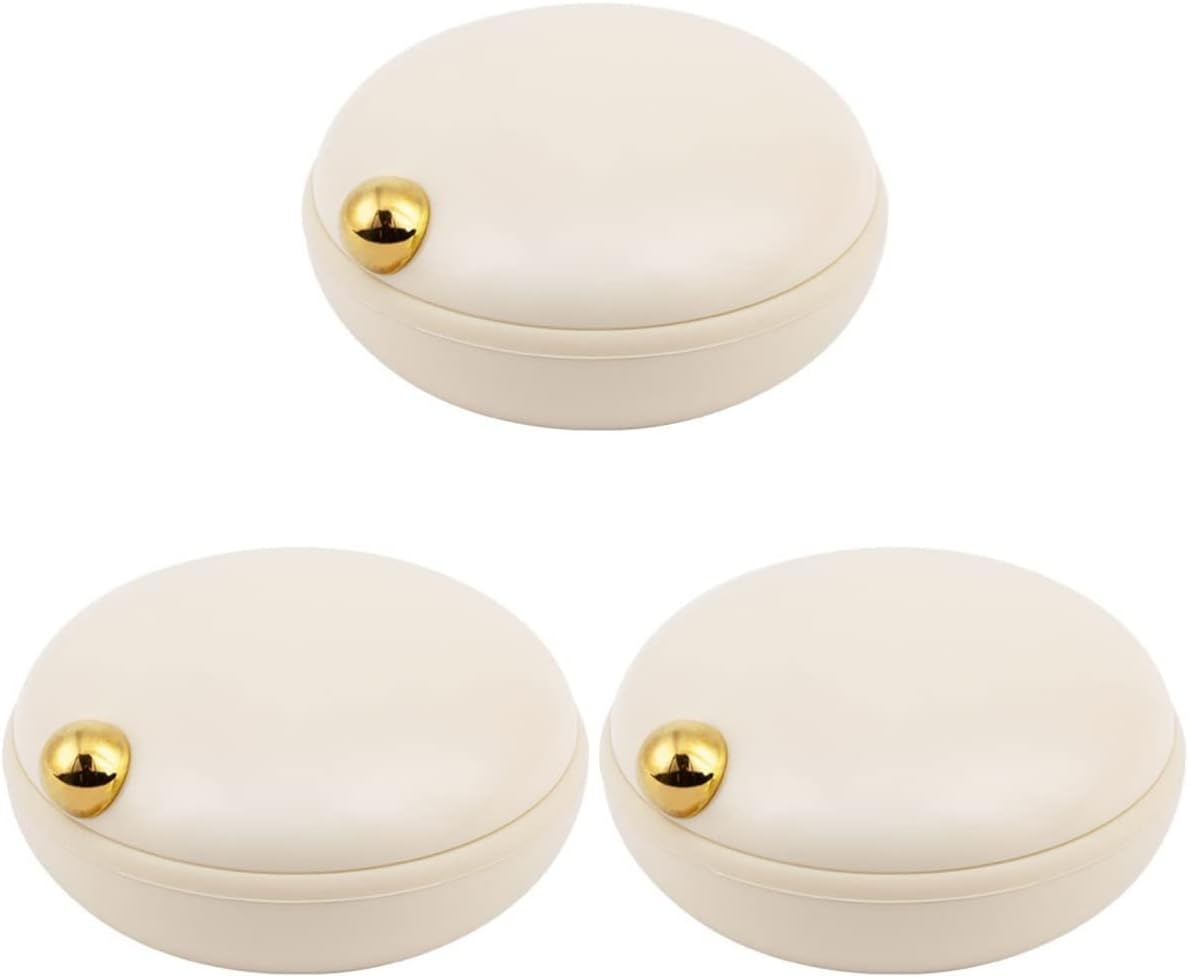 ULTECHNOVO Travel Pill Case with 4 Compartments Portable Medication Organizer Compact Airtight Pill Container for Outdoor and Daily Use