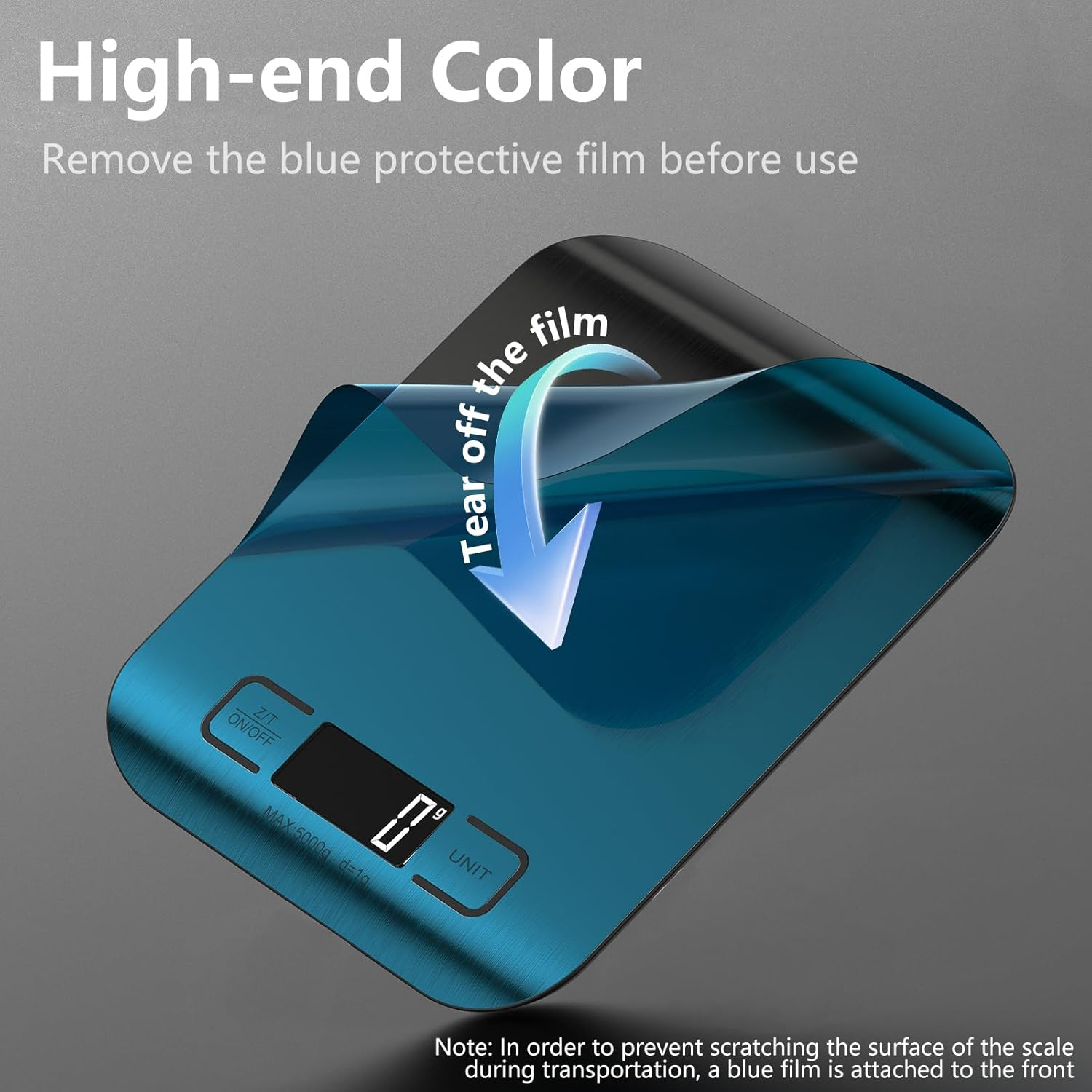 Geeric Food Scale, Digital Kitchen Scale 22Lb/10Kg Capacity, 6 Units with Tare Function Food Scale for Cooking, Baking,Meal Prep - White image number 6