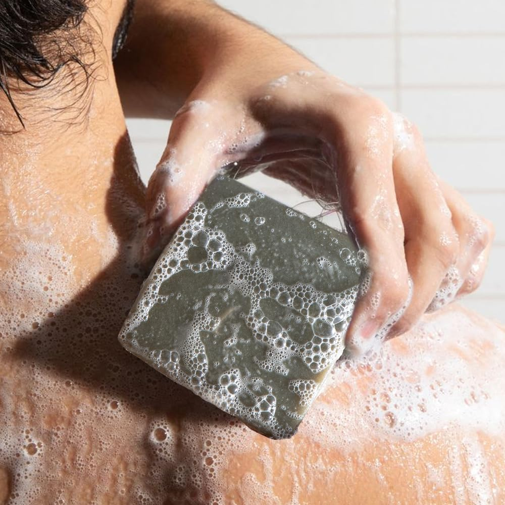 Natural Bar Soap for Men - 5Oz X 3 Bars Variety Pack, Men'S Bar Soap Made from Natural Oils, Acne Relief & Skin Cleansing - Australian Tea Tree, Summer Orange, Coconut Milk image number 4