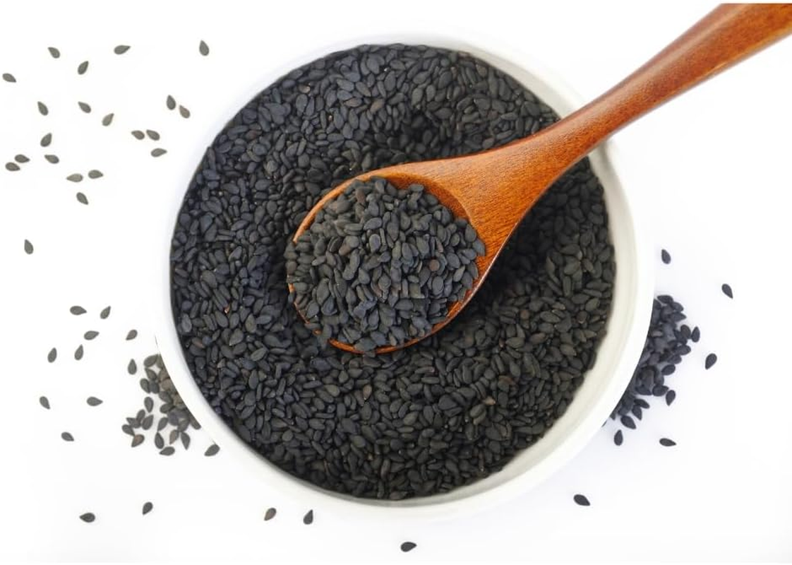 Heng Fai Black Sesame | Premium Organic Black Sesame Seeds for Cooking and Baking | Rich Nutty Flavour | High in Calcium, Fibre and Healthy Fats | Ideal for Asian Dishes and Desserts | No Additives | 1Kg image number 2