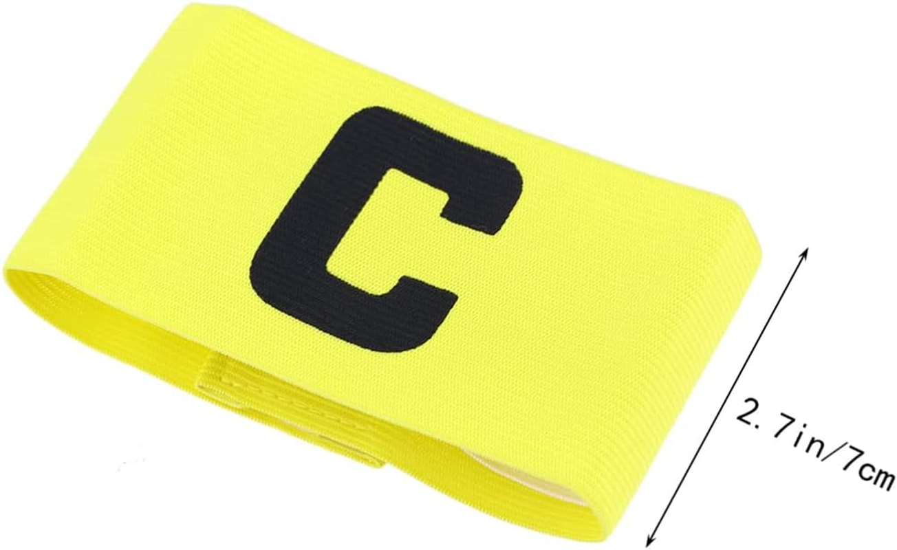 INOOMP 2Pcs Soccer Captain Armband Youth Captain Band Arm Bands Football Team Captain Armband Rugby Captain Armband Captains Armband Captain Sports Bands Player Men and Women Basketball image number 3