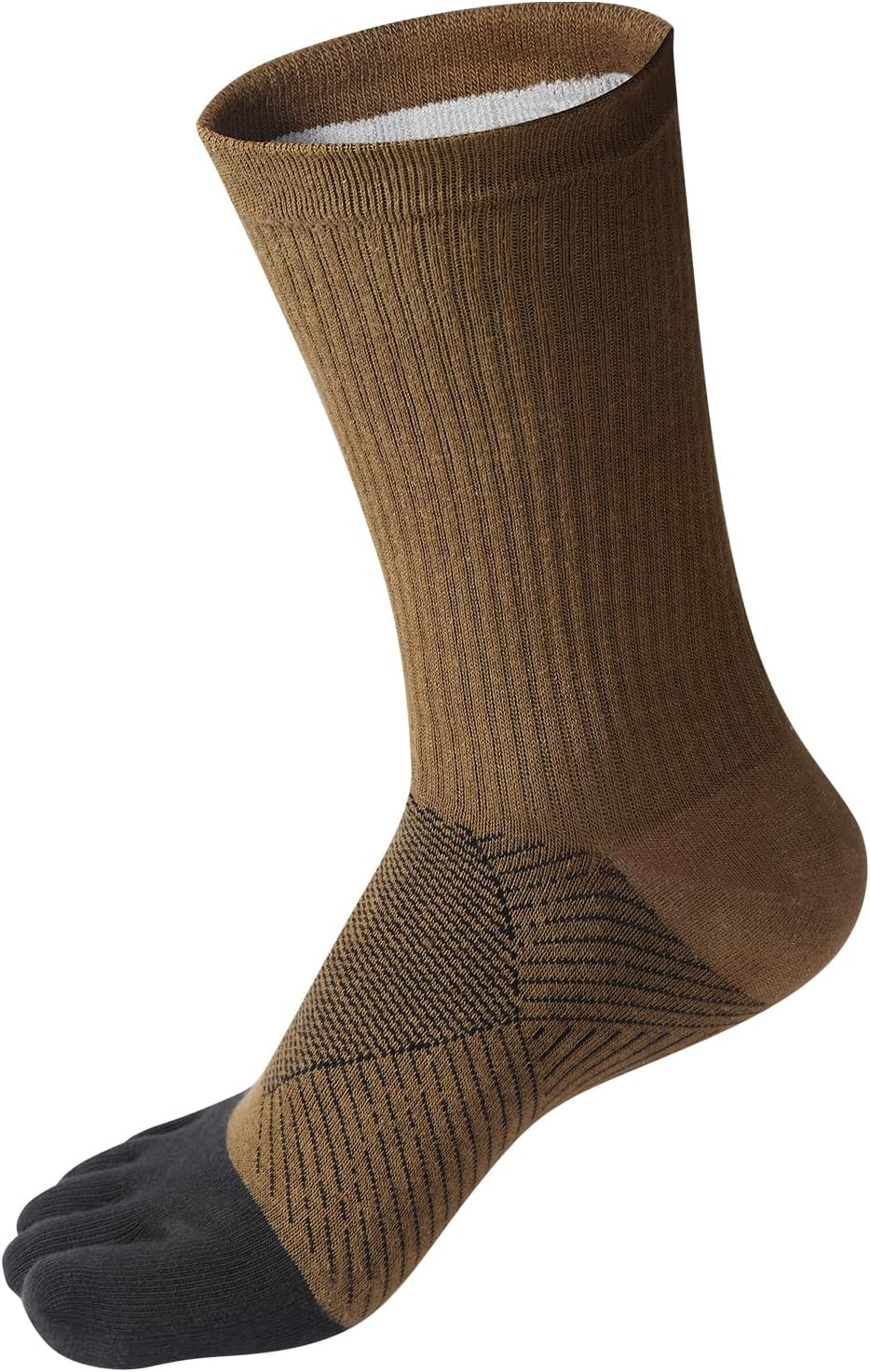 VWELL Toe Socks Cotton Athletic Running Five Finger Socks 3 Pairs,Size 7-11