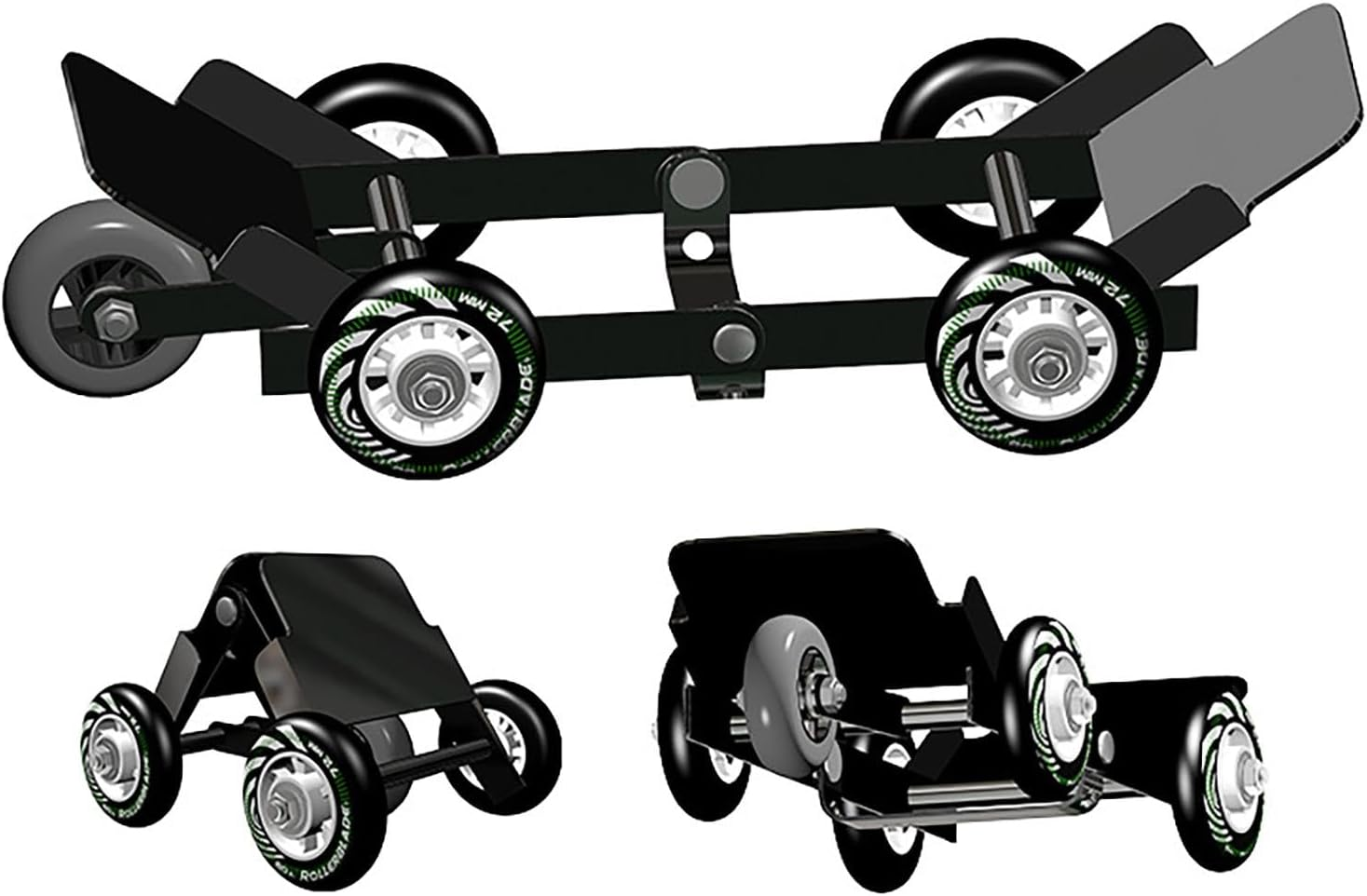 Motorcycle Wheel - Portable Motorcycle Mover Wheel Set of 4,Multi-Bearing Design Tire Jack, Foldable Motorcycle Mover for Electric Vehicles, Motorcycles image number 1