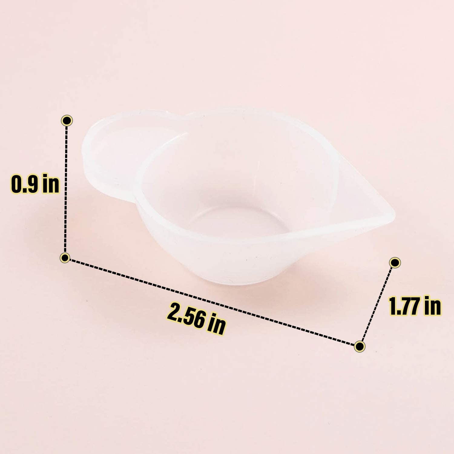 AUEAR, 10 Pack Silicone Mold Cup Dispenser Mini Measuring Mixing for DIY Jewelry Making Epoxy Resin Craft image number 2