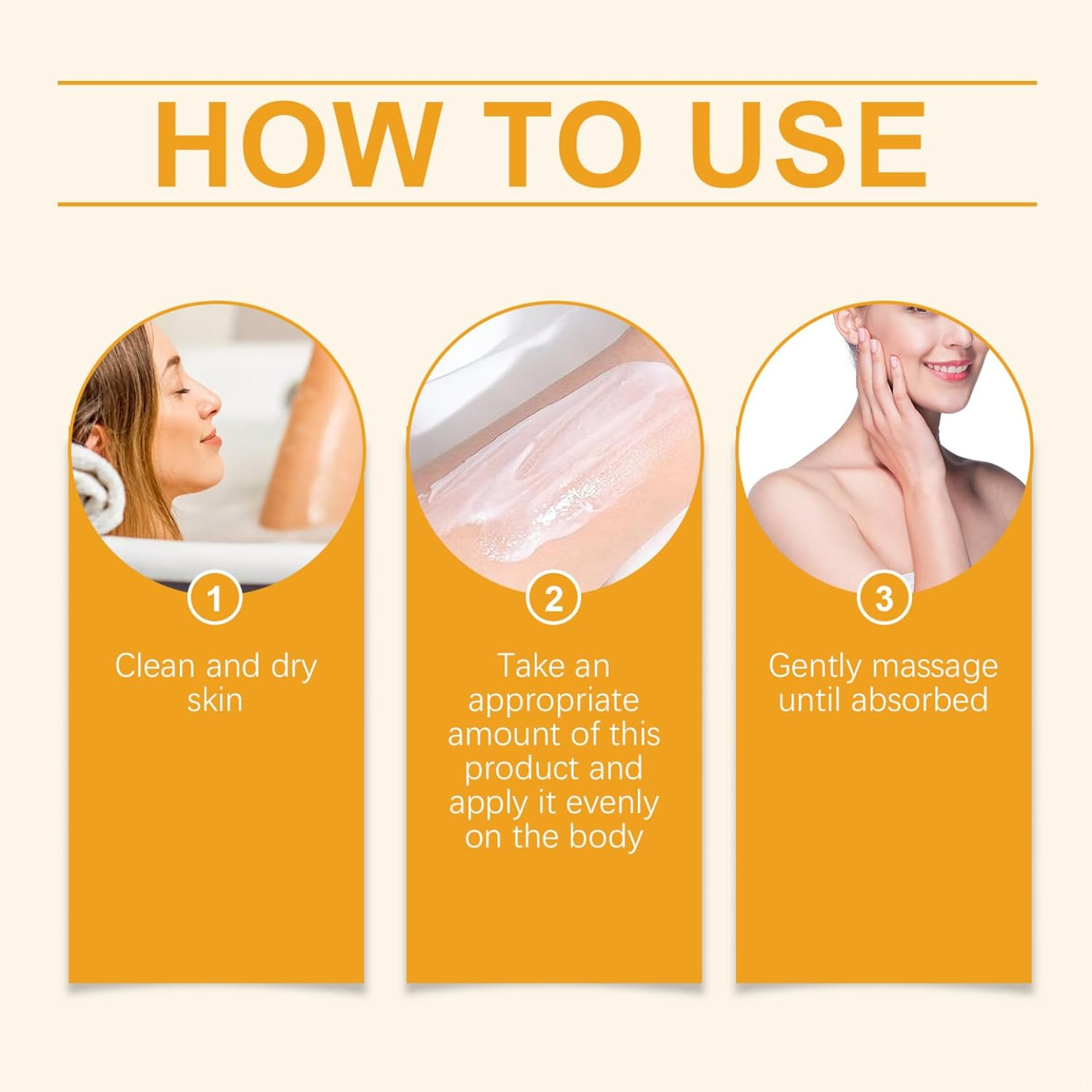 Moggemol Sweet Orange 3 Piece Body Care Collection Moisturizing Shower Wash Smoothing Body Cream Refreshing Fragrance Daily Use Orange One Size