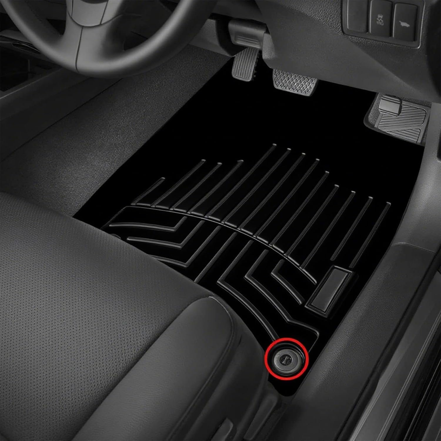 Zvorgath Car Floor Mat Retainer Clip, Car Accessories, anti Slip Buckle,Rotating Button Floor Mat Anti-Slip Buckle, Compatible with Volkswagen and Skoda, 4 Pcs