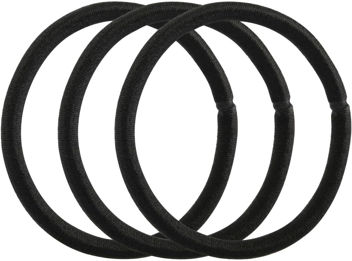 Lady Jayne Snagless Elastics Thick Black Pack 10