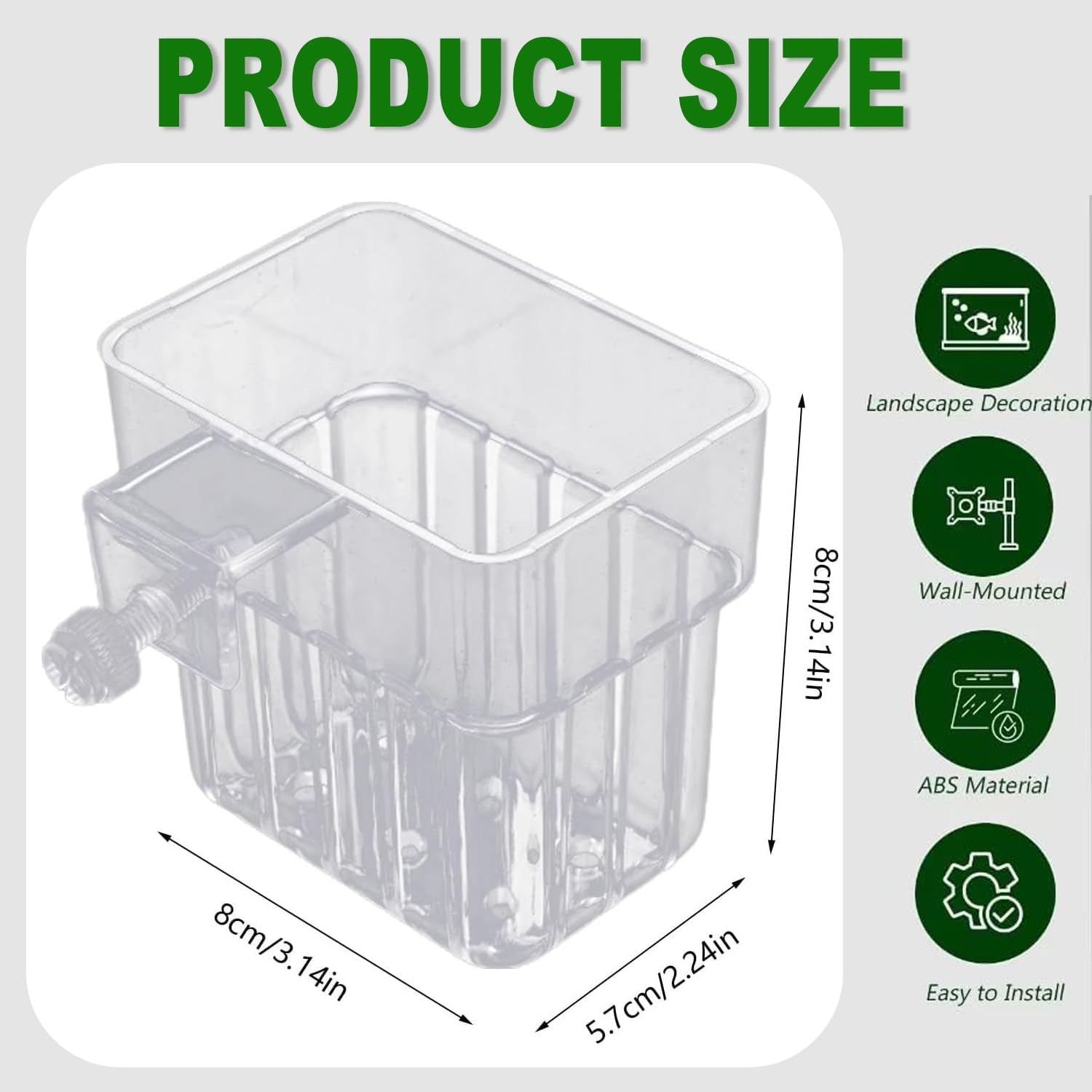 Aquarium Plant Holder Hanging Aquatic Planter Cups Fish Tank Plant Holder Clear Aquatic Plant Cup Aquarium Plant Basket with Hook for Fish Tank Aquarium Plant Cultivation Decorations (1) image number 1