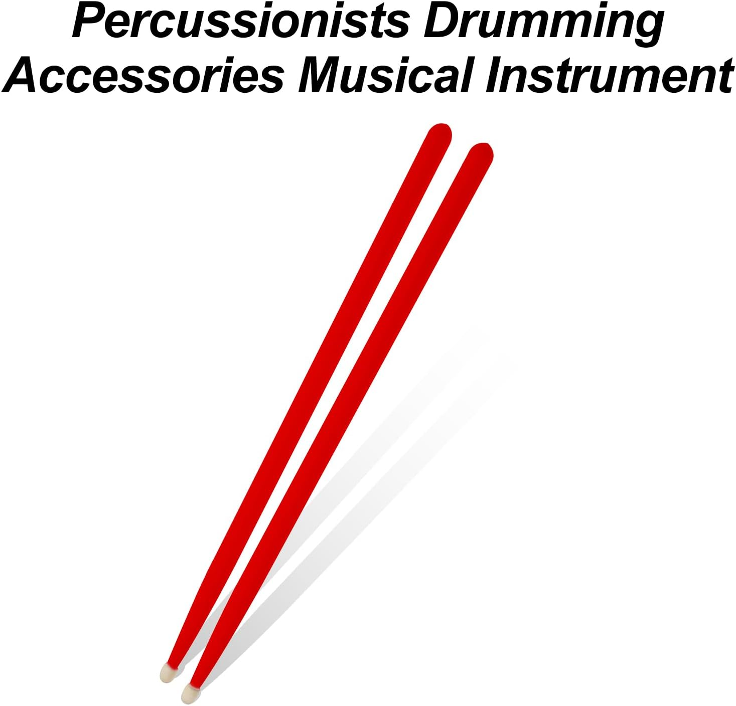 Cashbeat 5A Maple Wood Drumsticks, Non-Slip Grip, Classic Red Drum Stick for Kids Adults Beginner, Percussionists Drumming Accessories Musical Instrument image number 3