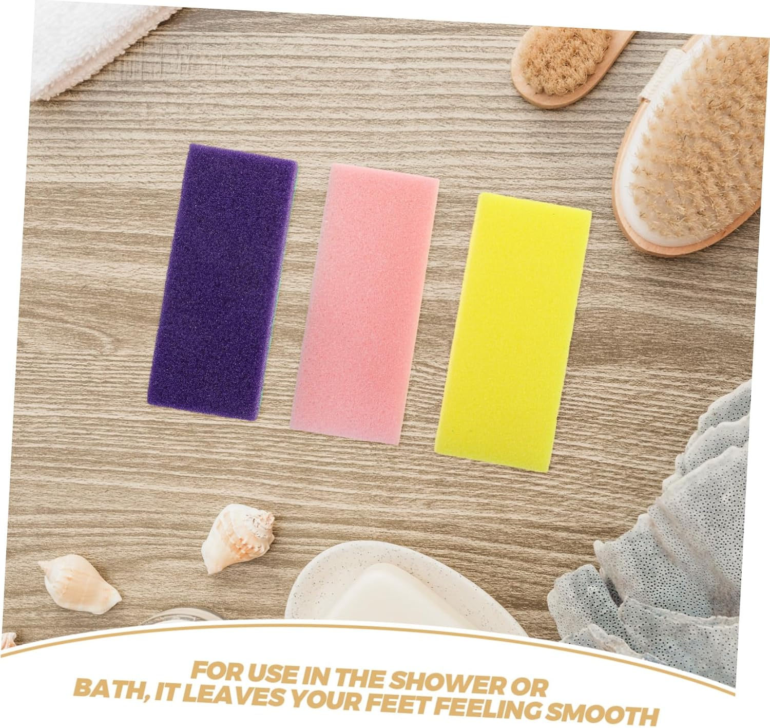 3Pcs Double-Sided Foot Scrubber Stone Callus Remover Pedicure Pumice Exfoliator Tool for Dead Skin Removal Foot Care Spa at Home image number 5