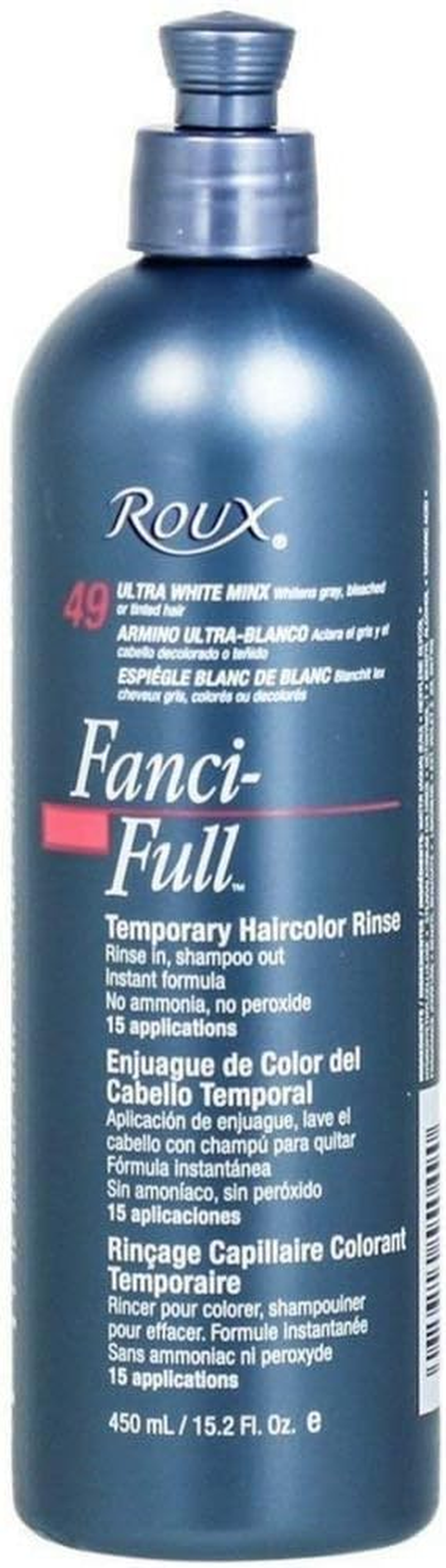 Roux Fanci-Full Temporary Color Rinse 49 Ultra White Minx 15.2 Oz