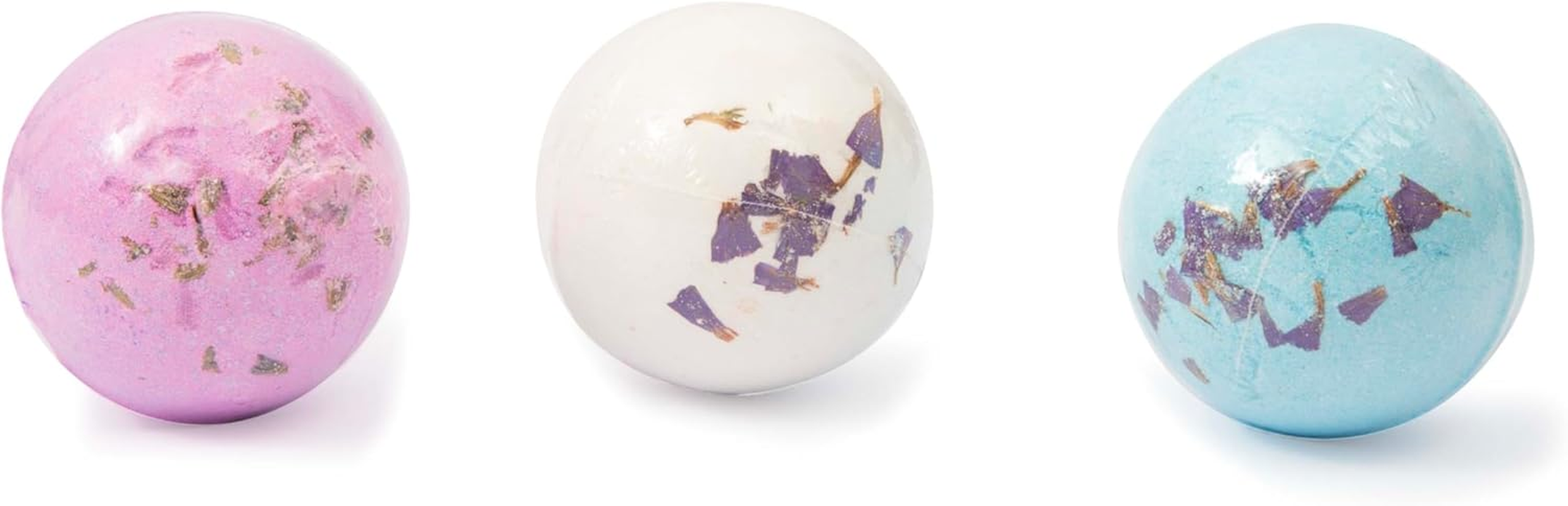 Very Bella Floreal Bath Bombs &ndash; Set of 3 Kids&rsquo; Bath Bombs in Blue, Green & White &ndash; Fizzy, Colourful & Lightly Scented &ndash; Safe for Girls Aged 6+ &ndash; Fun Bath-Time Treats for Relaxing Soaks image number 1