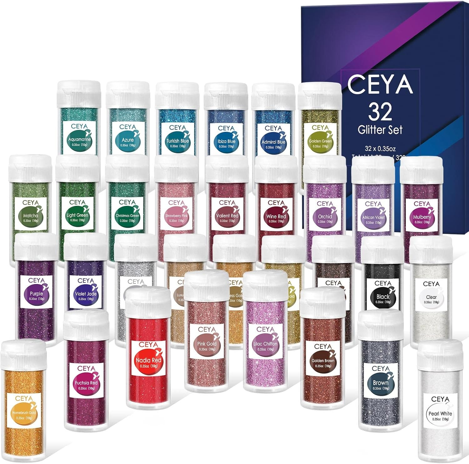 Ceya 3.8Oz/ 110G Ultra Fine Glitter Powder Silver Glitter 1/128&rdquo; 0.008&rdquo; 0.2Mm for Slime Epoxy Resin Craft Tumbler Jewelry Nail Art Festival Makeup Scrapbook Painting Wedding Cards