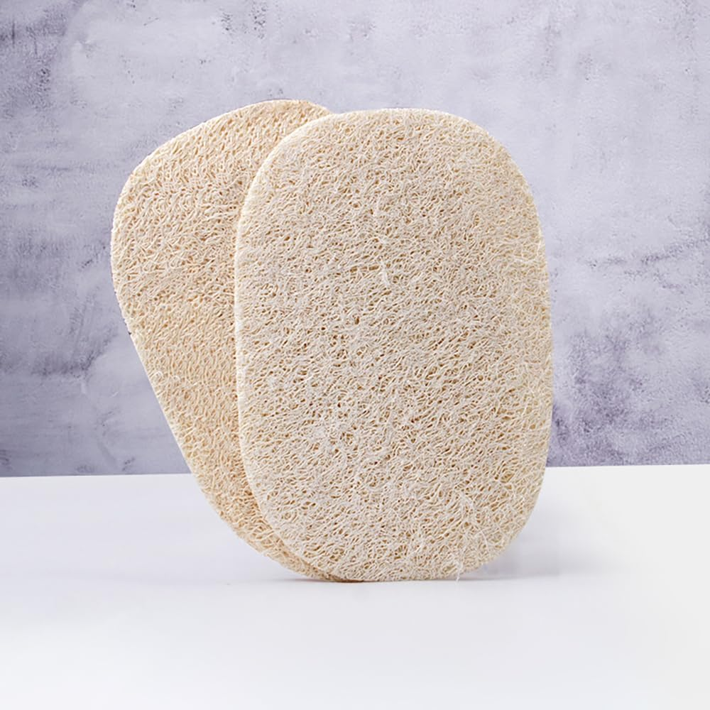 Natural Organic Loofah Sponge for Cookware, Kitchen, Bathtub and Body, Handmade Luffa Fiber, Biodegradable, Compostable & No Smell (Natural Beige, Oval) image number 4