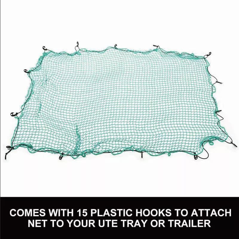 Tootoo NET 2X3 UTE Trailer Truck 2MX3M Nylon 35MM MESH Bungee Cord Free 15PC Hook image number 6