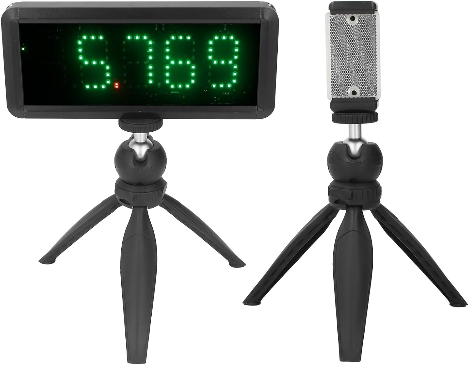 Wireless Timer, Automatic Reset Battery Powered Race Clock Skating Track and Field Running for Sprints Racing Timer Stopwatch with Reflector and Floor Stand for Motorcycle image number 2
