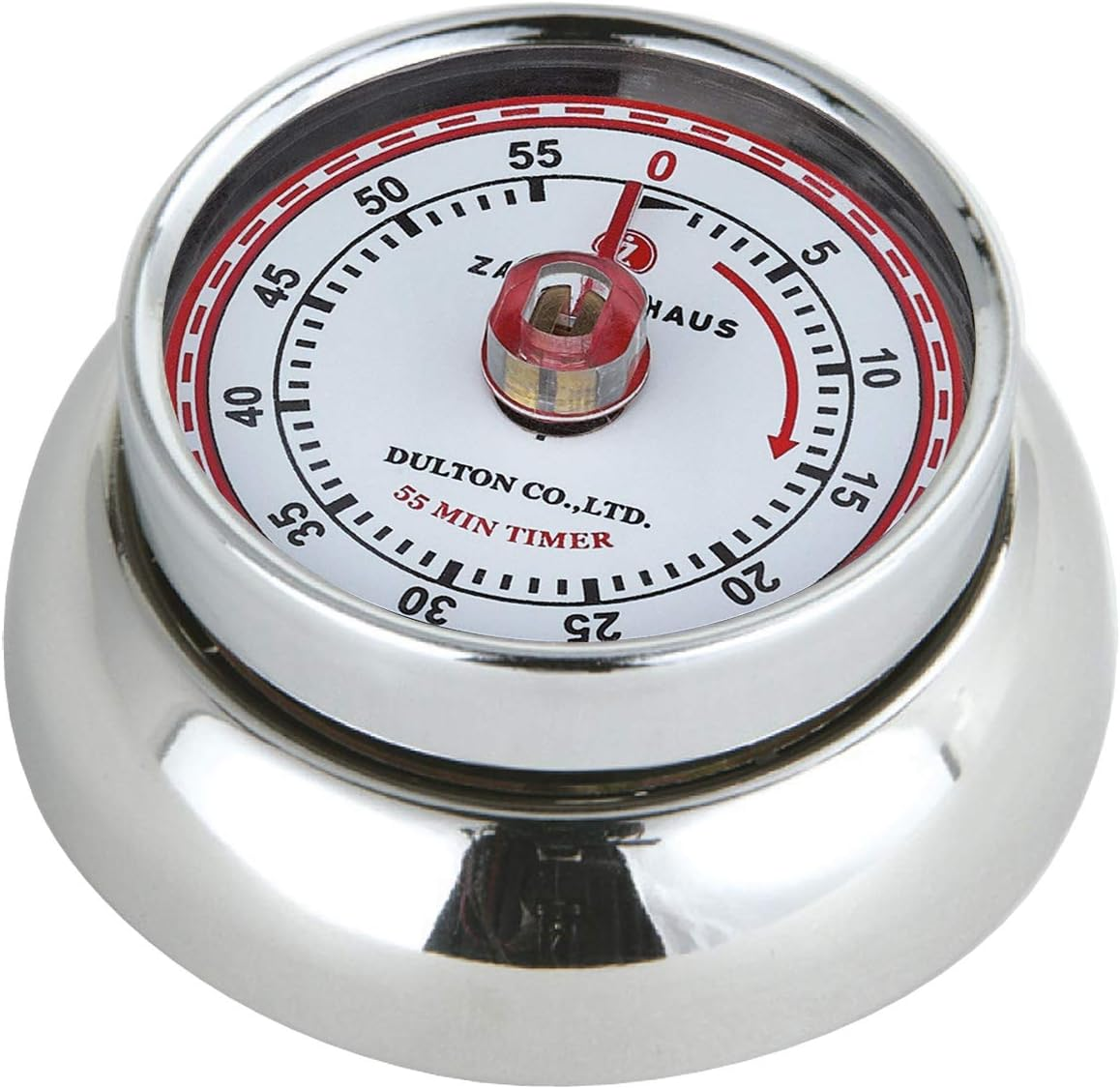 Zassenhaus Enameled Steel Speed Kitchen Timer with Magnet, Orange, 7 Cm Diameter X 3 Cm Height
