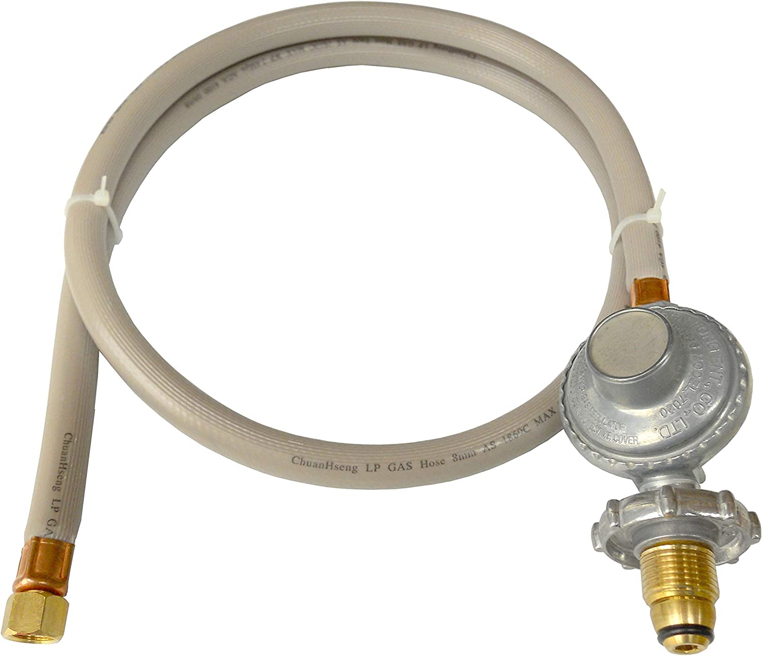 Auscrown Single Wok Burner Cooker LP Gas with Flame Failure Device, Silver, CK801PG-S image number 1