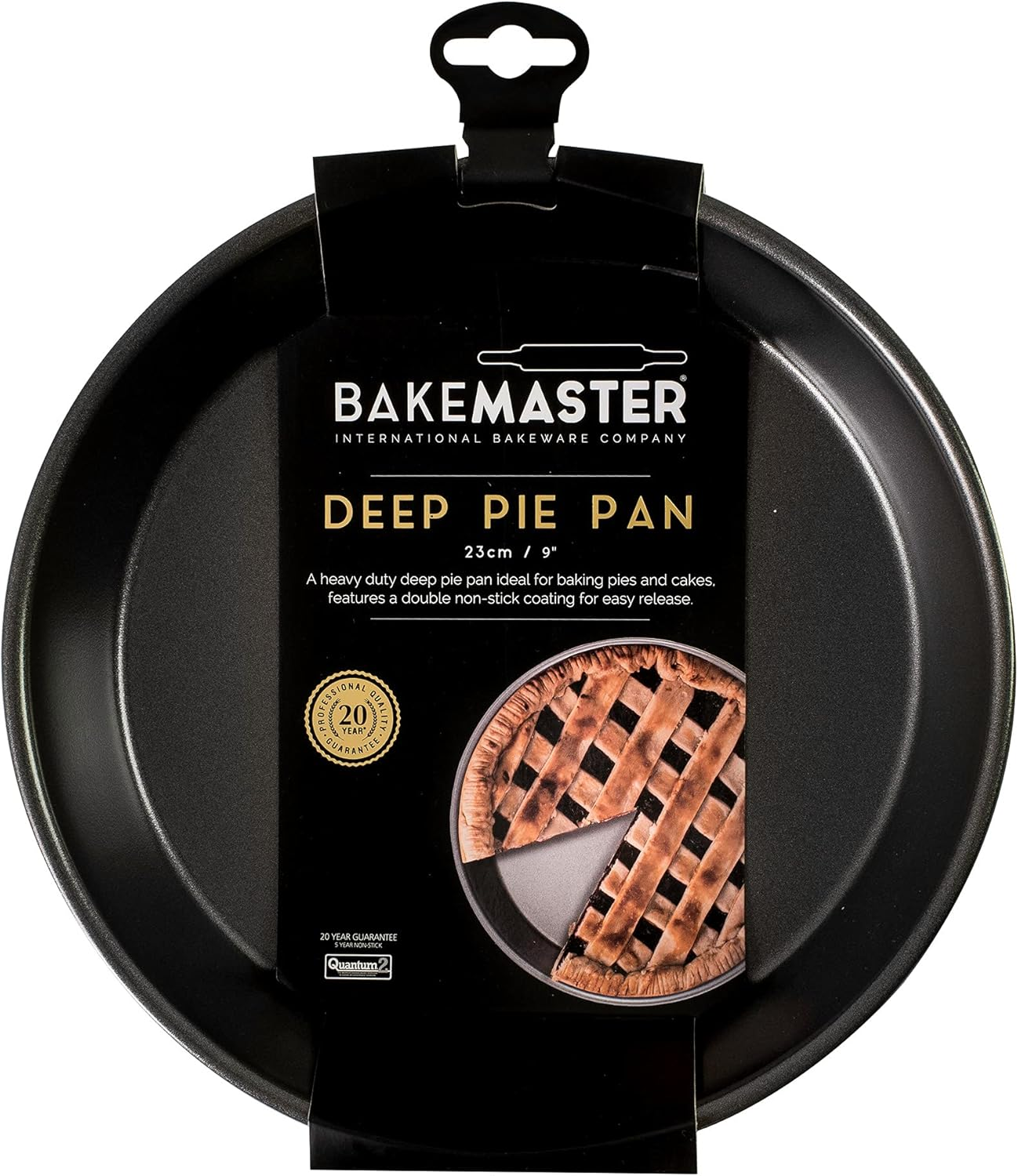 Bakemaster Classic Non-Stick round Deep Pie/Cake Pan, 23Cm&oslash; X 4.7Cm