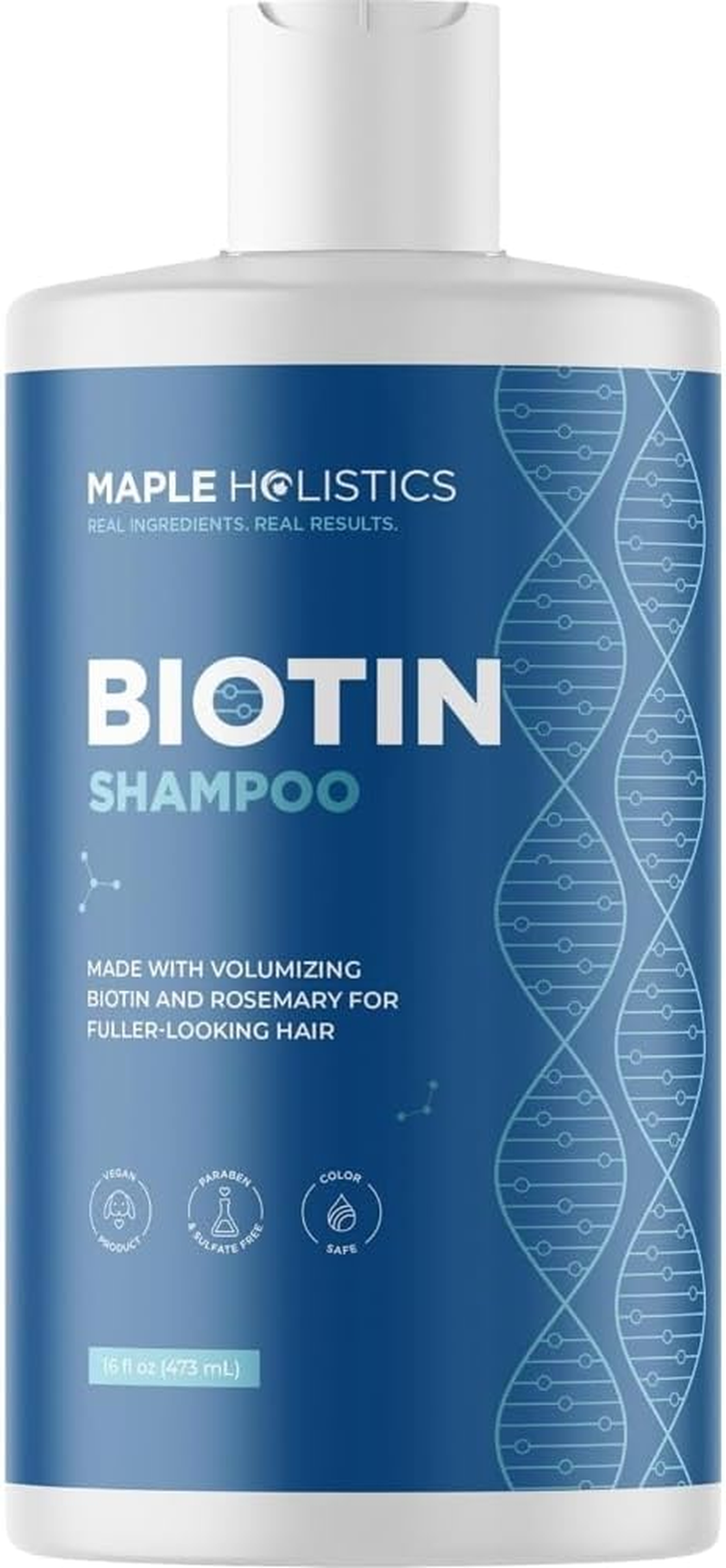 Volumizing Biotin Shampoo for Thinning Hair - Thin Hair Shampoo with Rosemary Argan and Essential Oils for Hair Care - Vegan Sulfate Free Shampoo for Damaged Dry Hair Paraben and Cruelty Free image number 5