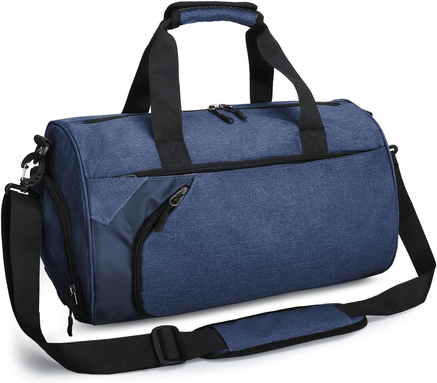 Duffle Bag for Men Women 40L Waterproof Sport Duffels Bags Gym Travel Bag with Shoes Compartment Weekender Overnight Bags Lightweight Carry on Bag with Wet Pocket,Navy