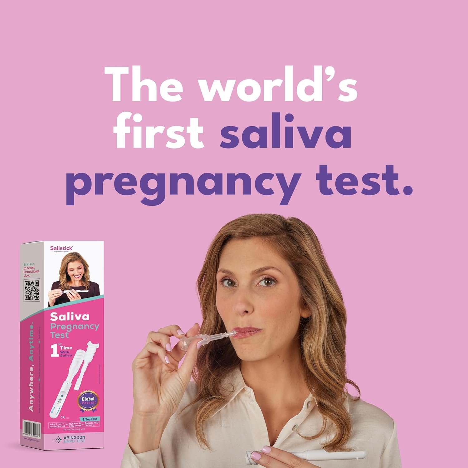 Salistick Saliva Pregnancy Test Kit, Rapid & Reliable Pregnancy Test Early Detection, 1 Test Pack, Saliva Test image number 5