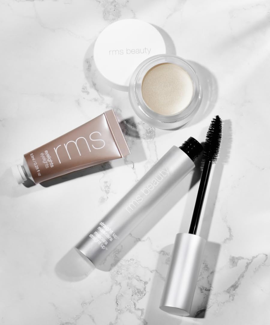 RMS Beauty Shine plus Define Collection for Women 3 Pc 0.28Oz Eyelights Cream Eyeshadow, 0.17Oz Living Luminizer, 0.34Oz Straight up Volumizing Peptide Mascara image number 1