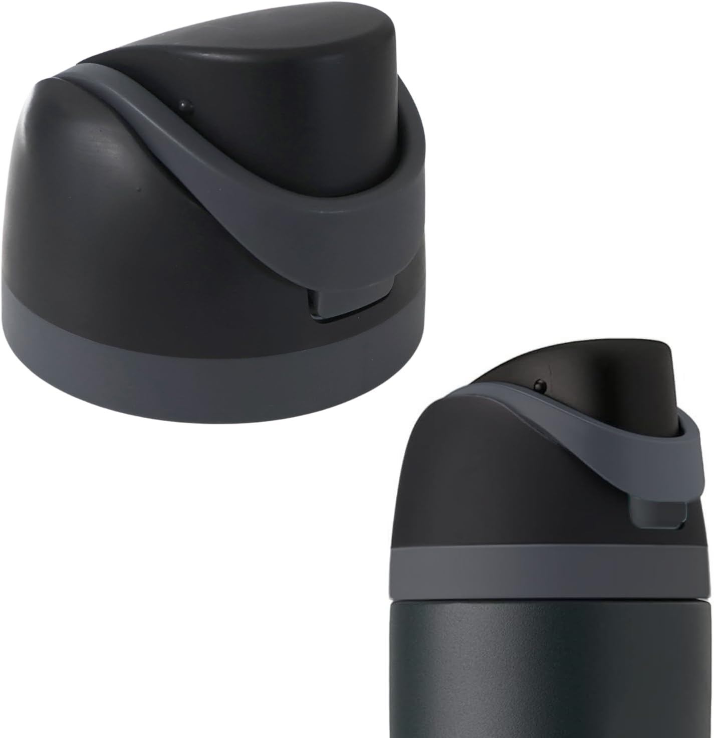 Replacement Lid for Owala Freesip, One Button Water Bottle Top Replacement Cap Compatible with Owala Cup 16Oz 24Oz 32Oz 40Oz, No Leakage Replacement Accessory for Owala Freesip (Black) image number 5