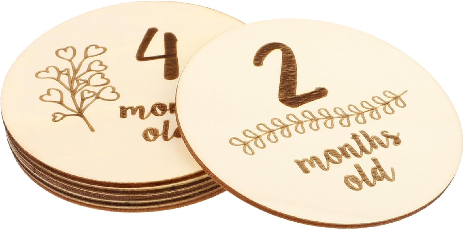 6Pcs Hello Newborn High Contrast Milestone Cards Birth Month Photo Props Unique Newborn Shower image number 2