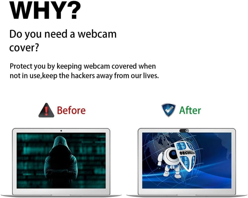 Webcam Cover Slide[12 Pack], 0.027 Inch Ultra Thin Privacy Sliders for Imac & Iphone/Macbook/Laptop/Ipad/Pc Accessories - Camera Blocker Security Protector - Black (Black) image number 5