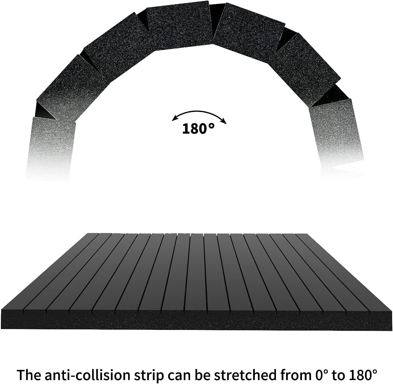 Garage Smith GWP08 Garage Wall Protector Foam Wall Column Corner Guard for Parking Garages - Wall Edge Protector - Wall Corner Edge and Bumpers Guards (2-Pack(Black)) image number 1