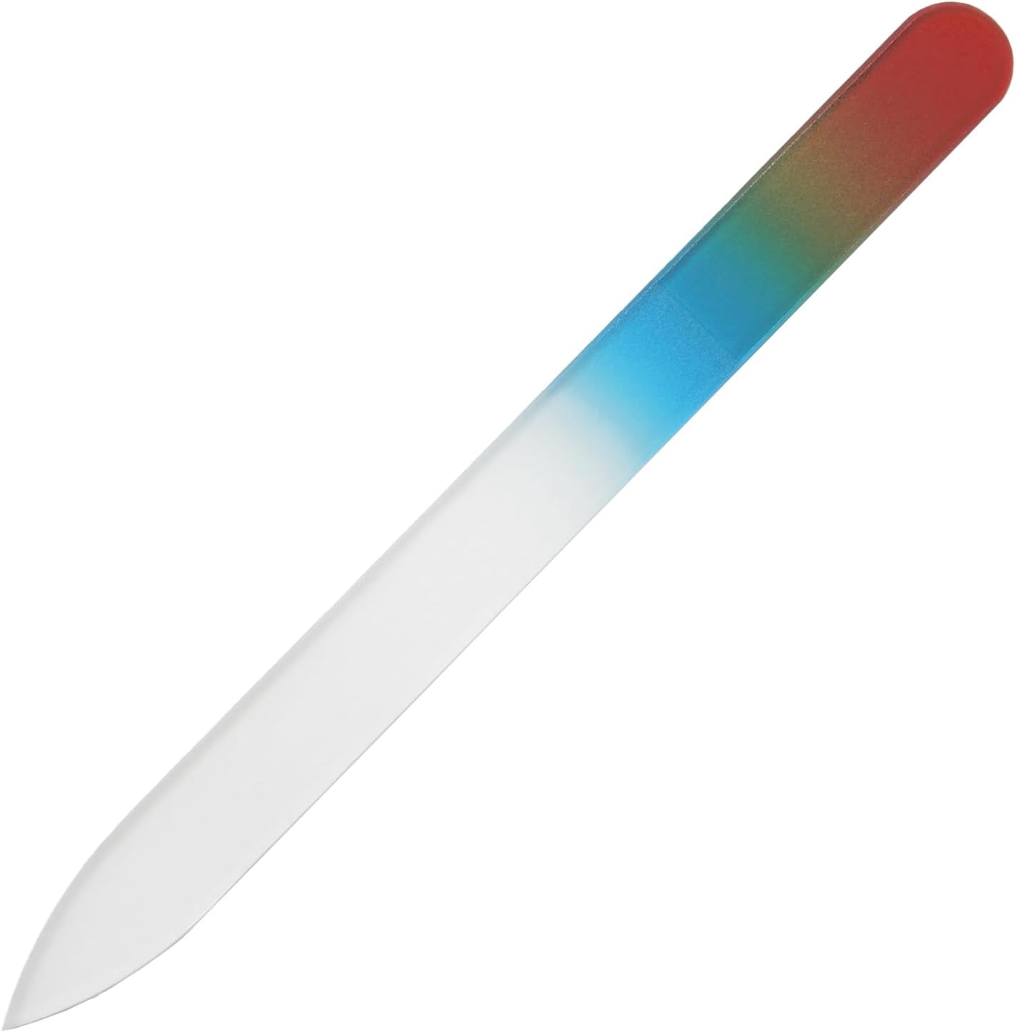 Shin Asahi Corporation Merites Glass Nail File Tricolor Type D M Single Sided Multicolor 48 CT048